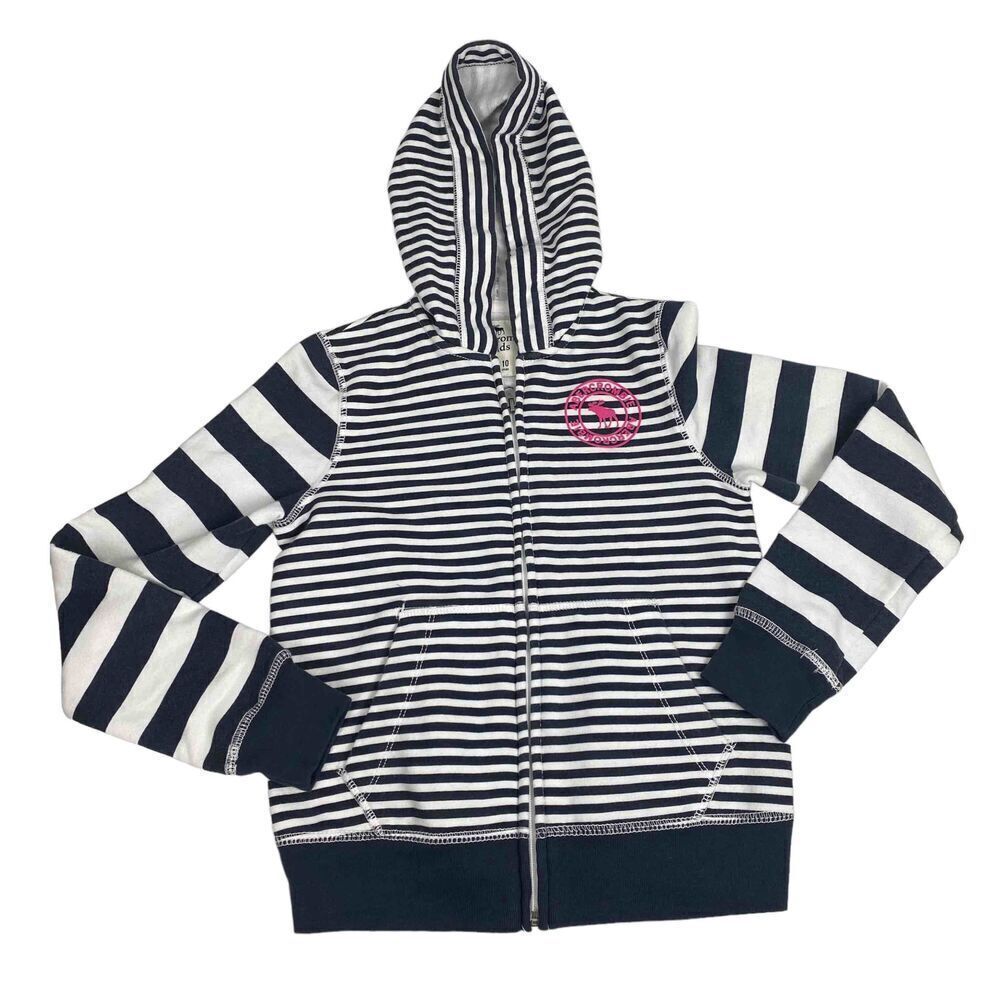 Abercrombie Kids striped Hoodie size 9/10